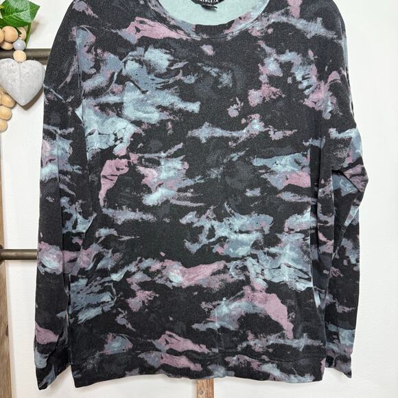 Athleta Black Purple Long Sleeve Sweatshirt Size Medium - Picture 3 of 7